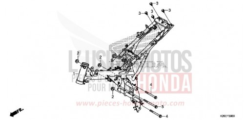 CARROSSERIE DE CHASSIS MSX125AH de 2017